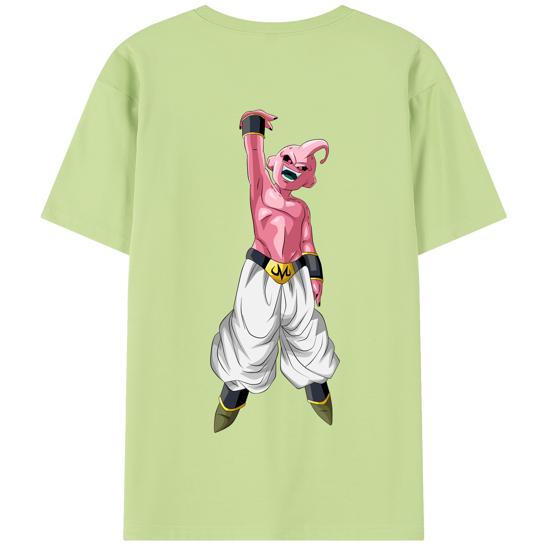 （画像用） ドラゴンボール 魔人ブウ DRAGON BALL Majin Buu 綿100％半袖Tシャツ（背面プリント）